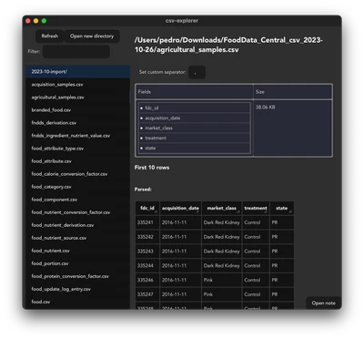 CSV Explorer desktop